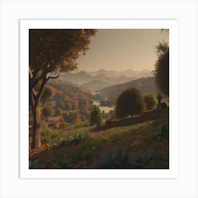 Village In The Mountains 14 Art Print