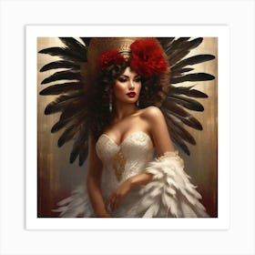 Mexican Beauty Portrait 19 Art Print