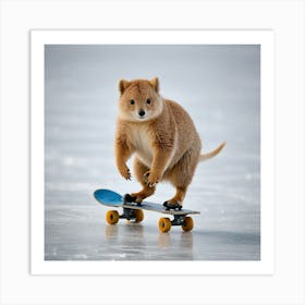 A Animal Doing Skating 2340993452 Art Print