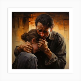 breaking heart of kids once they lost their MaM Art Print