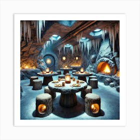 A Sci Fi Themed Dining Area Called Plutonic Hidea Art Print