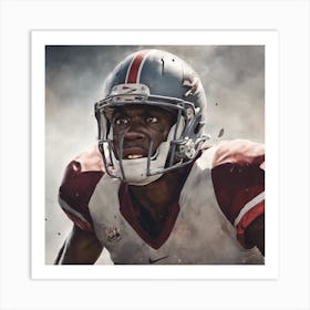 Pictures Of The Football Player Looking In Amazeme 0 Art Print