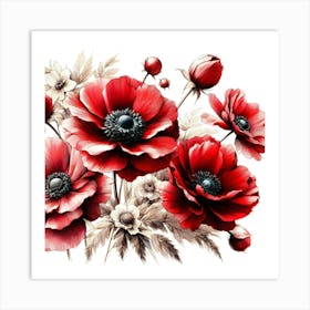 Red Poppies 1 Art Print