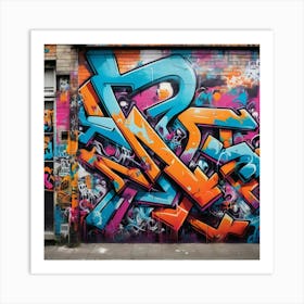 Graffiti Wall 4 Art Print