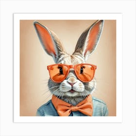 Rabbit In Sunglasses 9 Art Print