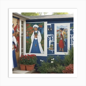 Santa Fe Mural Art Print