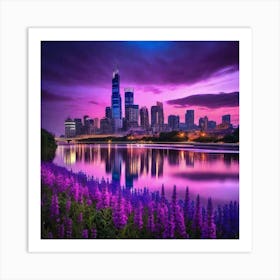 Shanghai Skyline 2 Art Print