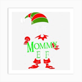 Mommy Elf Group Matching Family Christmas Pajama Outfit 1 Art Print