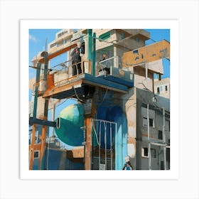 Israeli City Art Print