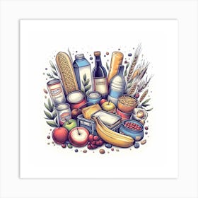 Food Illustration 1 Art Print