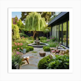 Garden In Melbourne Art Print