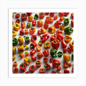 Bell Pepper As Background Perfect Composition Beautiful Detailed Intricate Insanely Detailed Octan (7) Art Print