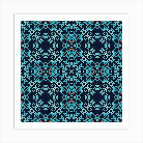 Lapland seamless pattern scandinavian folk 2 Art Print