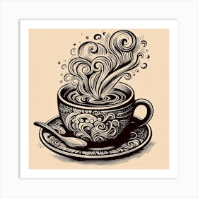 Cup of coffee 4 Art Print