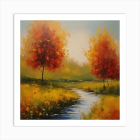 Autumn Creek Art Print