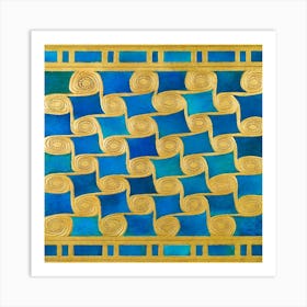 Reconstruction Of Geometric Decoration Art Print