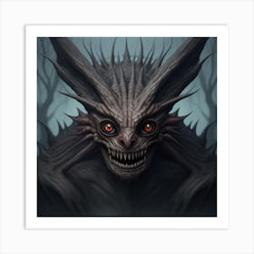 Demon Head Art Print