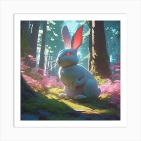 Rabbit In The Woods 63 Art Print