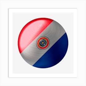 Paraguay Flag Country Nation Art Print