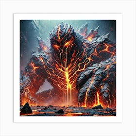 Pyroclastic Colossus 4 Art Print