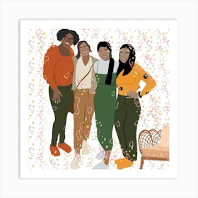 1000013599 friends. Art Print