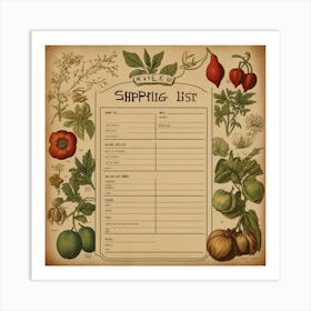 Default Vintage Make A Seedshopping List Aesthetic 2 (1) Art Print