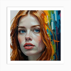 Portrait Of A Girl 1 Art Print