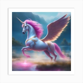 Unicorn Pegasus Art Print