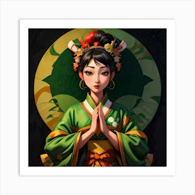 Japan Geisha Visual 41 Art Print