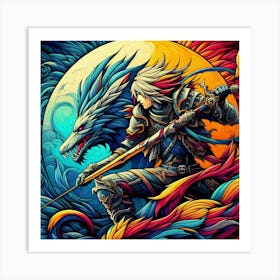 Dragon Warrior Art Print