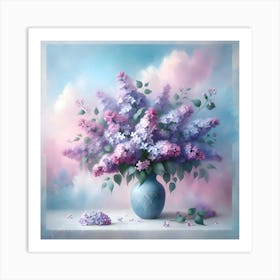 Lilas In A Vase Art Print