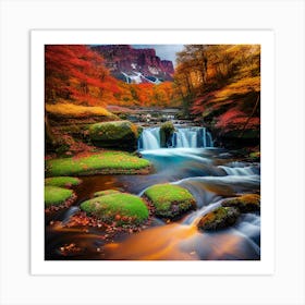 Autumn River 5 Art Print