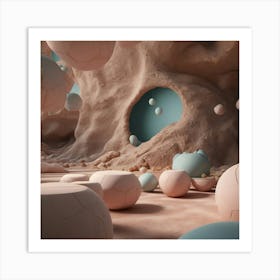 Spheres In The Desert Art Print