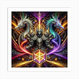 Dragons Of The Aether Art Print