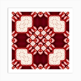 Red And White Decor Art Print