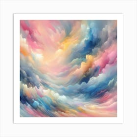 Abstract Clouds 2 Art Print