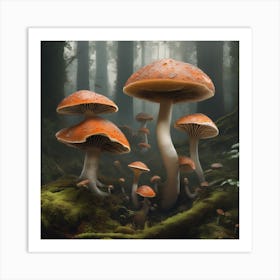 Low light fungi Art Print