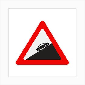 Road Sign.A fine artistic print that decorates the place.30 Art Print