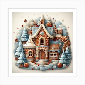 Gingerbread House 7 Art Print