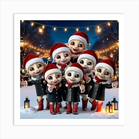 Santa'S Little Helpers Art Print