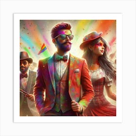 Holi 19 Art Print