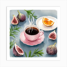 Still Life With Coffee (4) Art Print