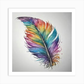 Feather Feather Feather 11 Art Print