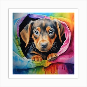 Dachshund Puppy Art Print