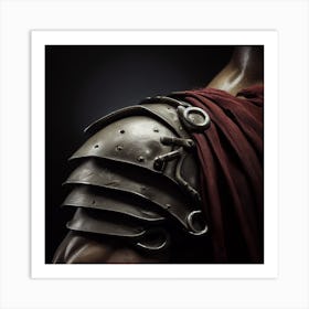 Portrait Of A Roman Soldier Art Print