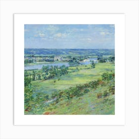 View Of The River.Printed wall painting, high-level art. Art Print