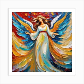 Angel Painting 2 Art Print