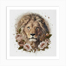 Lion Portrait 3 Art Print