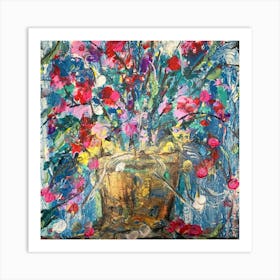 Flowers in a vase 1 Art Print