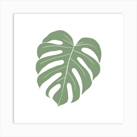 Monstera Leaf 1 Art Print